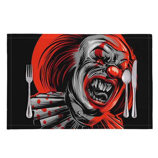 Evil Clown Print Placemat
