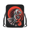 Evil Clown Print Rectangular Crossbody Bag
