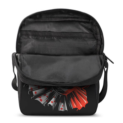 Evil Clown Print Rectangular Crossbody Bag