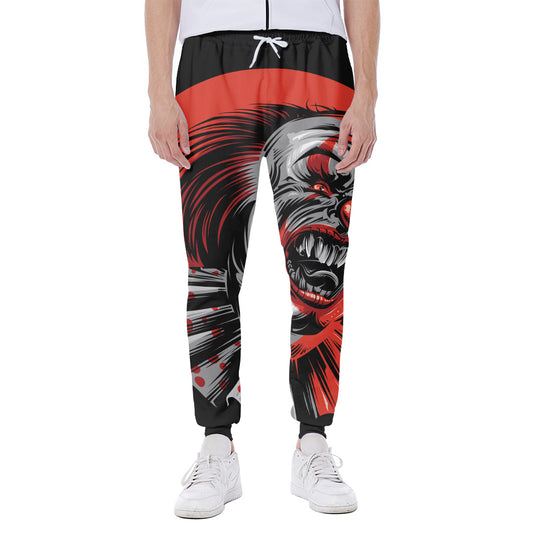 Evil Clown Print Scuba Joggers