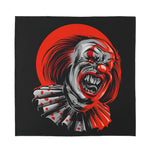 Evil Clown Print Silk Bandana