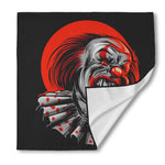 Evil Clown Print Silk Bandana