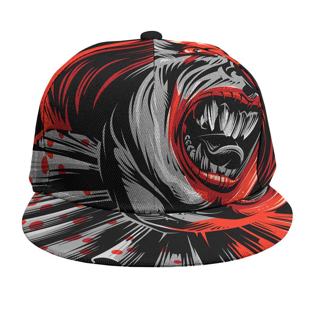 Evil Clown Print Snapback Cap
