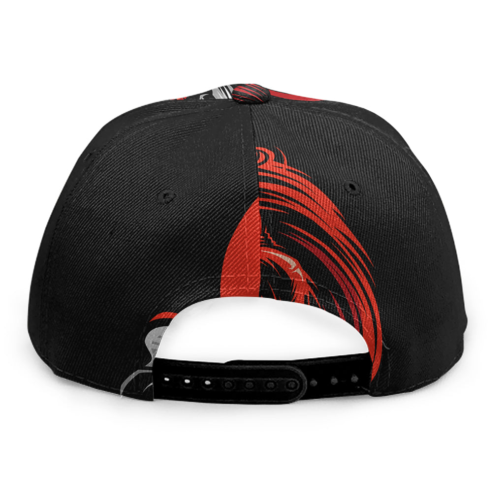 Evil Clown Print Snapback Cap