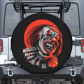 Evil Clown Print Tire Cover