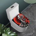 Evil Clown Print Toilet Lid Cover