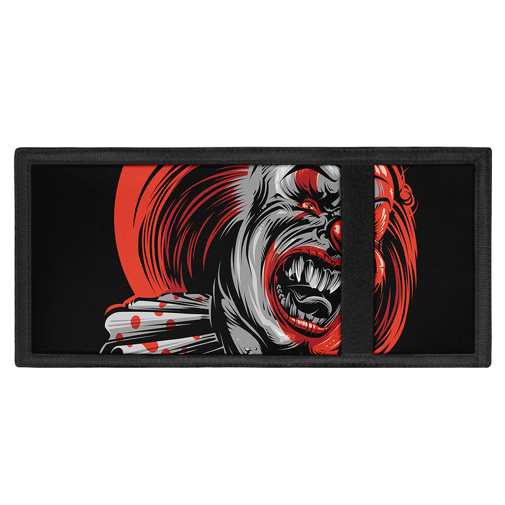Evil Clown Print Trifold Wallet