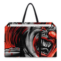 Evil Clown Print Utility Tote Bag