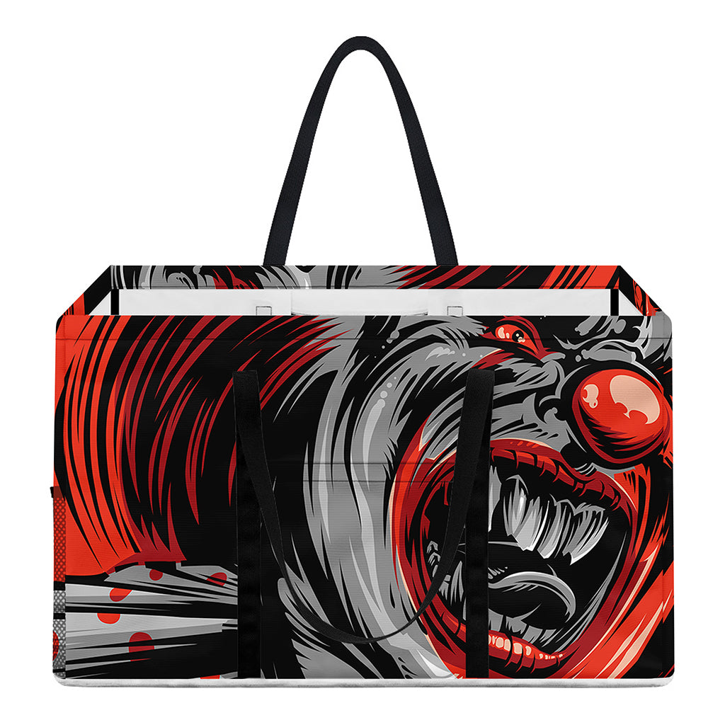 Evil Clown Print Utility Tote Bag