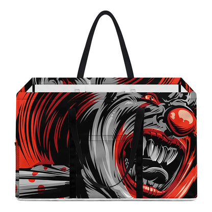 Evil Clown Print Utility Tote Bag