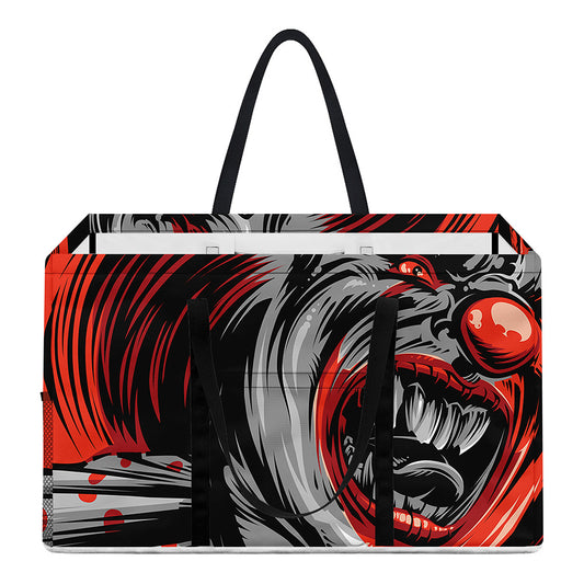 Evil Clown Print Utility Tote Bag