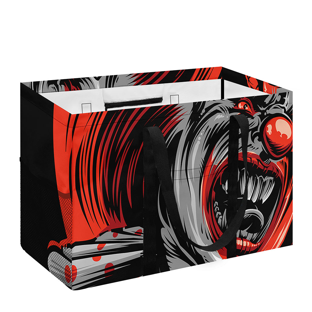 Evil Clown Print Utility Tote Bag