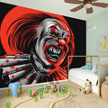 Evil Clown Print Wall Sticker