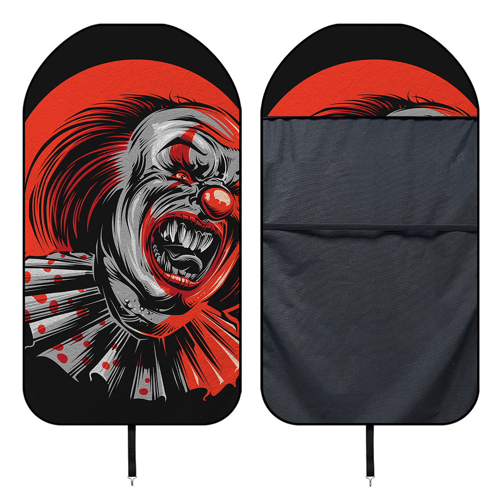 Evil Clown Print Waterproof Car Seat Cover