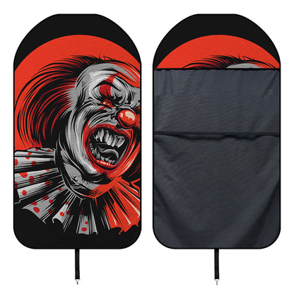 Evil Clown Print Waterproof Car Seat Cover