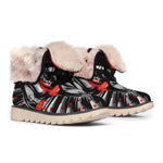 Evil Clown Print Winter Boots