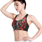 Evil Clown Print Women's Sports Bra