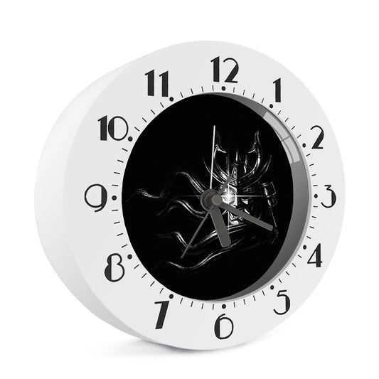 Evil Samurai Mask Print Alarm Clock