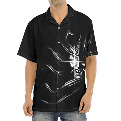 Evil Samurai Mask Print Aloha Shirt