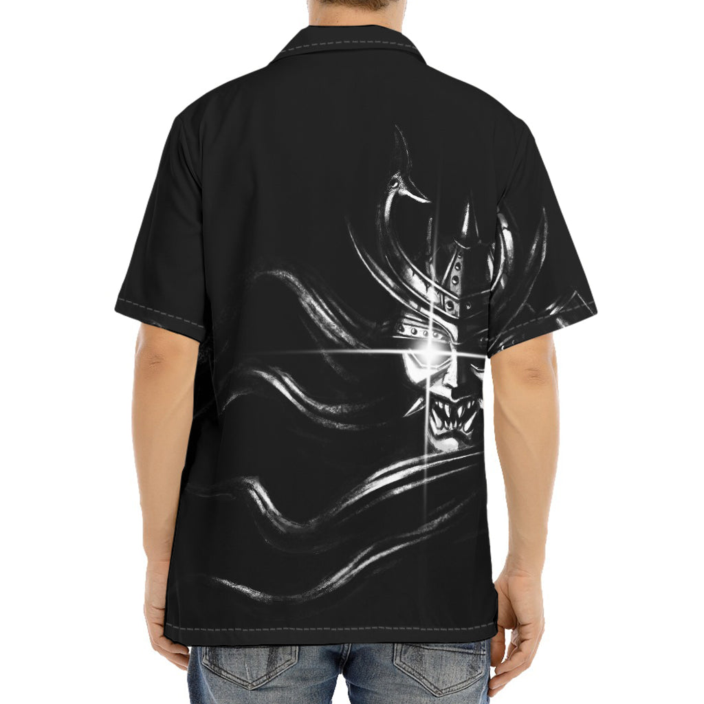 Evil Samurai Mask Print Aloha Shirt
