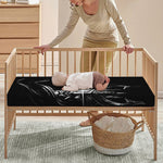 Evil Samurai Mask Print Baby Crib Sheet