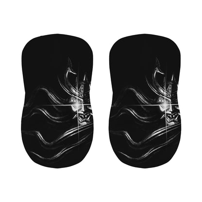 Evil Samurai Mask Print Bar Stool Covers