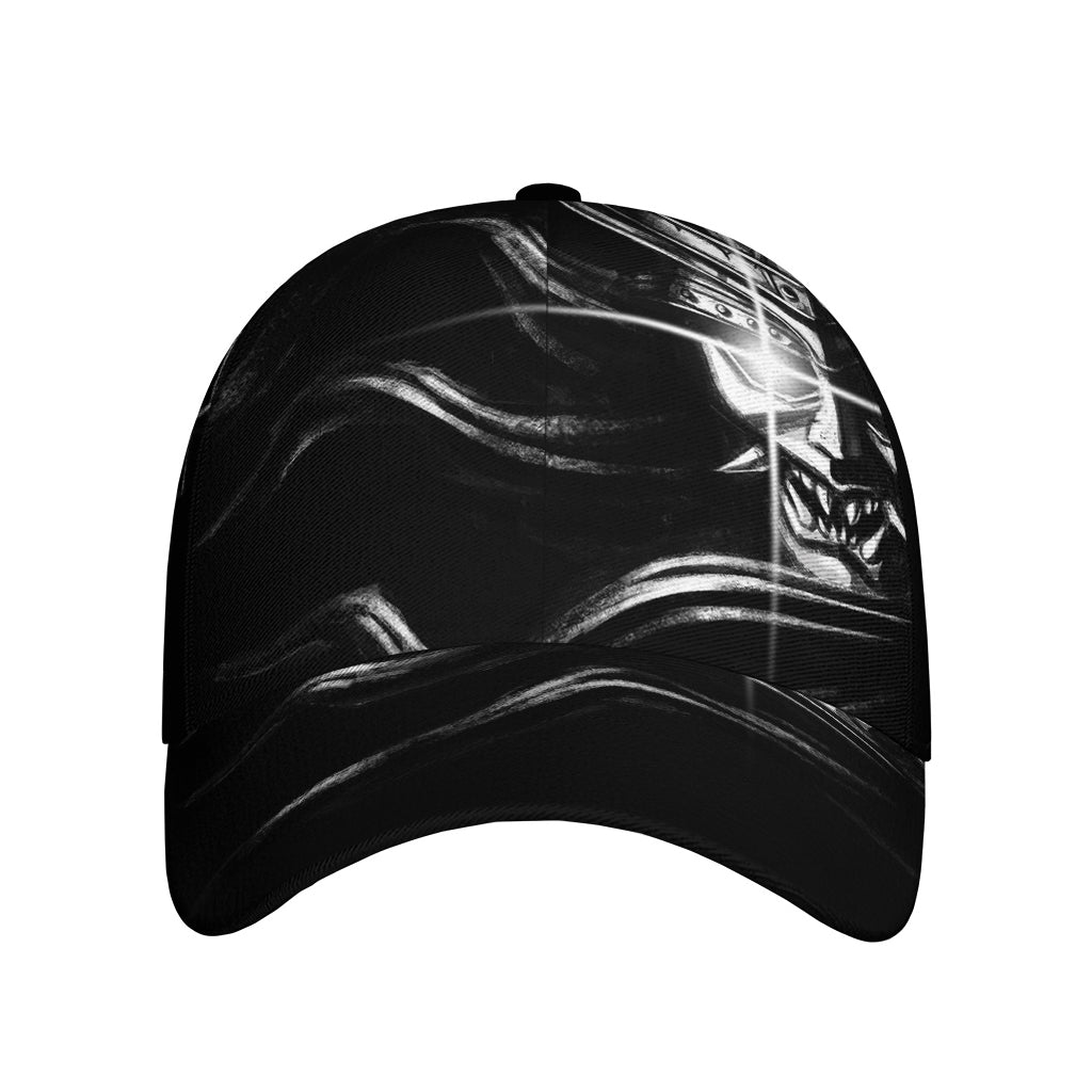 Evil Samurai Mask Print Baseball Cap