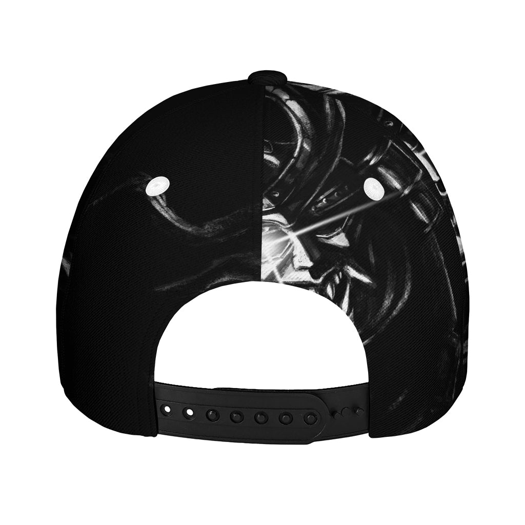 Evil Samurai Mask Print Baseball Cap