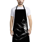 Evil Samurai Mask Print Bib Apron With Pocket