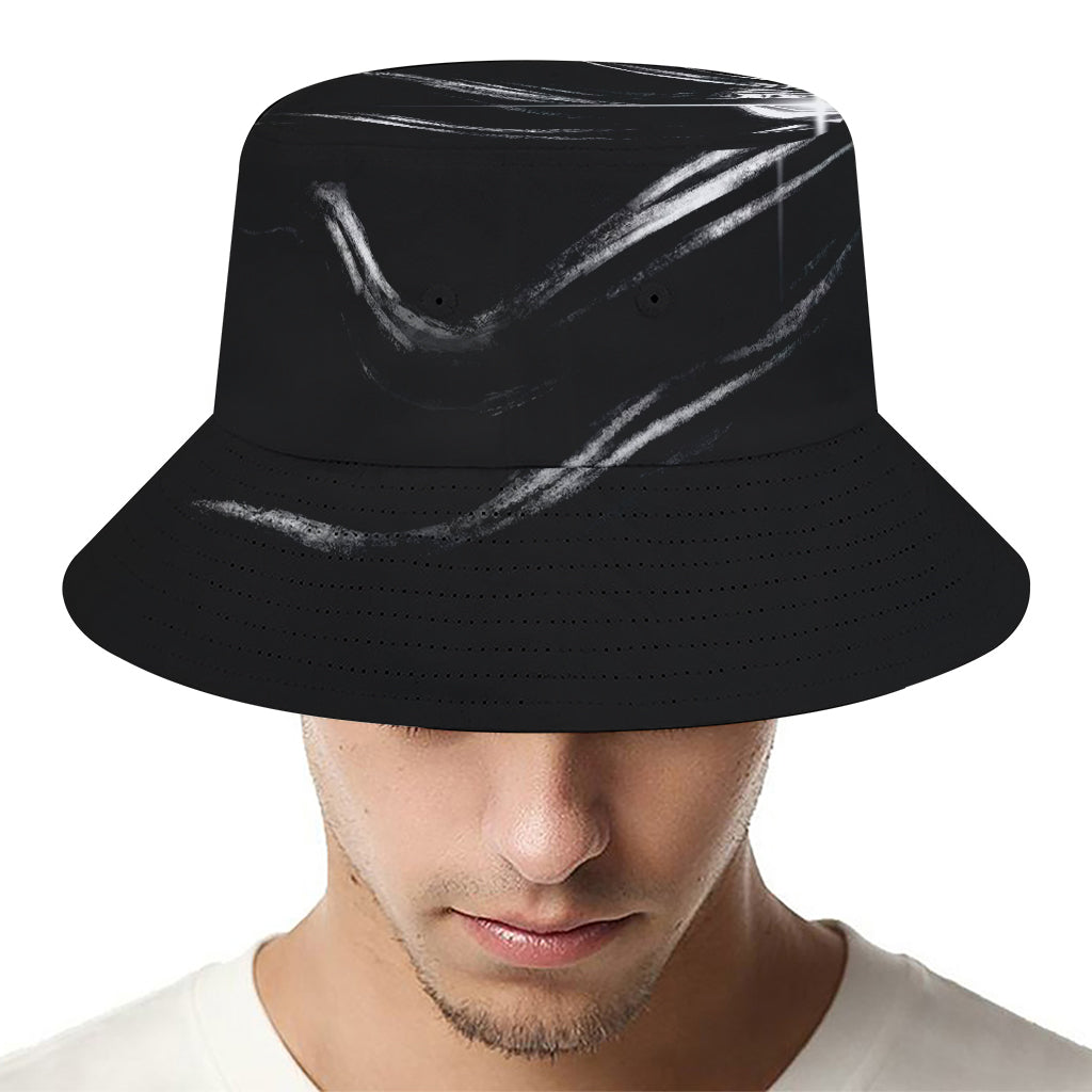 Evil Samurai Mask Print Bucket Hat