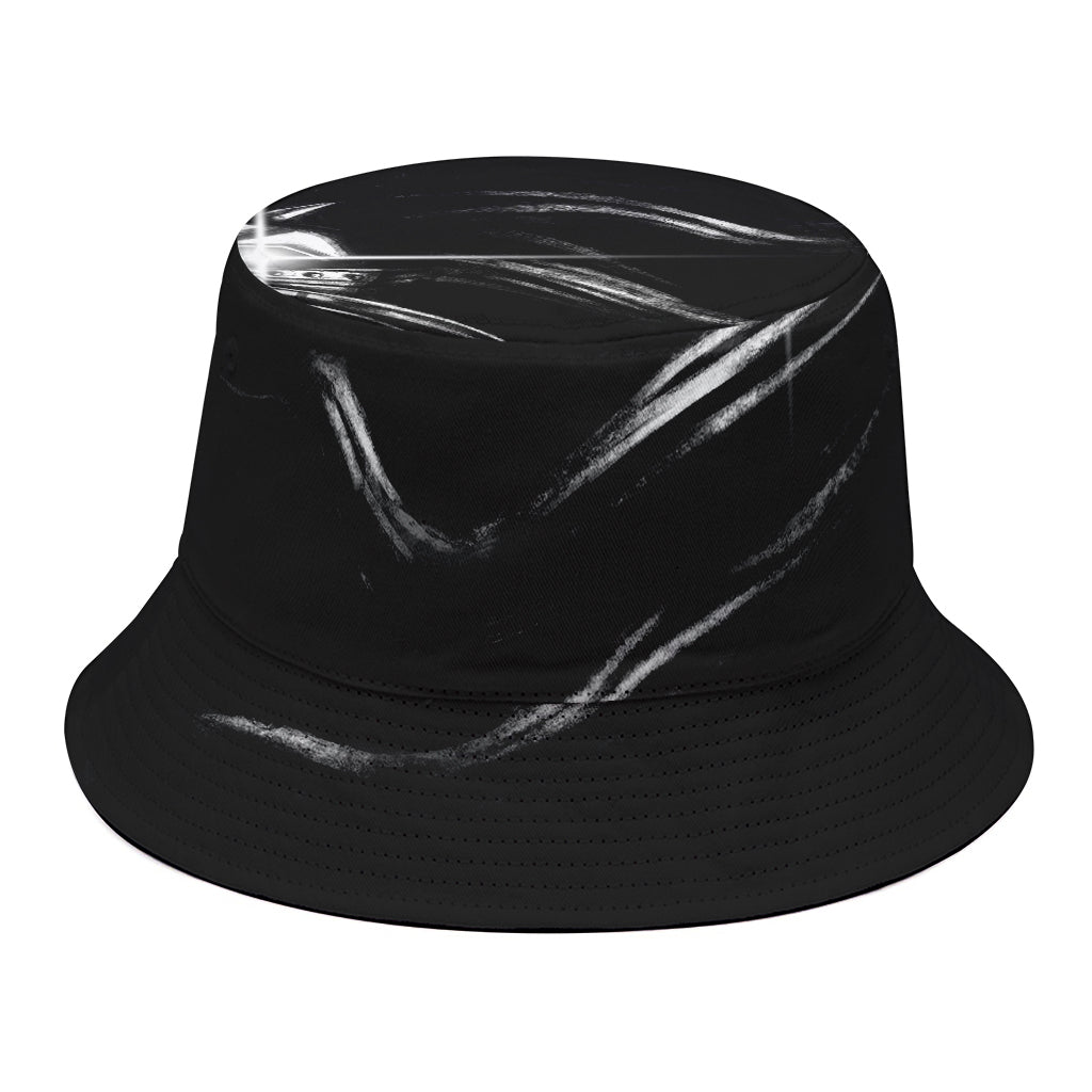 Evil Samurai Mask Print Bucket Hat