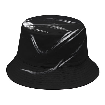 Evil Samurai Mask Print Bucket Hat