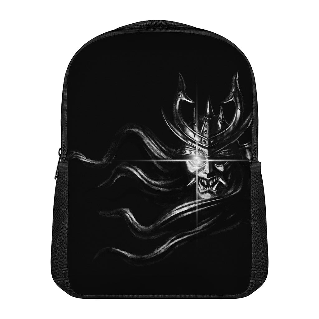 Evil Samurai Mask Print Casual Backpack