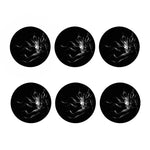 Evil Samurai Mask Print Coaster Set