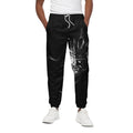 Evil Samurai Mask Print Cotton Sweatpants