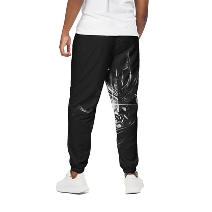 Evil Samurai Mask Print Cotton Pants