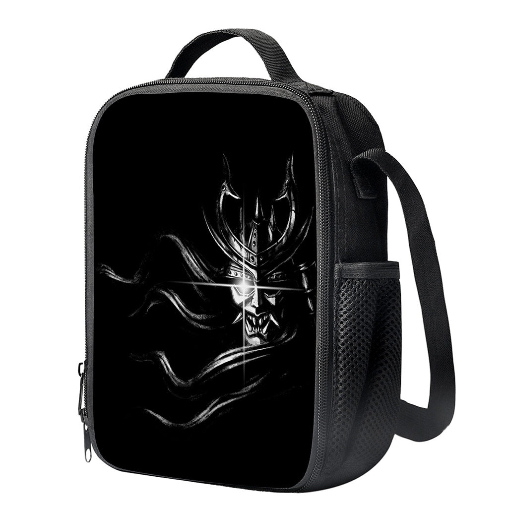Evil Samurai Mask Print Crossbody Lunch Bag