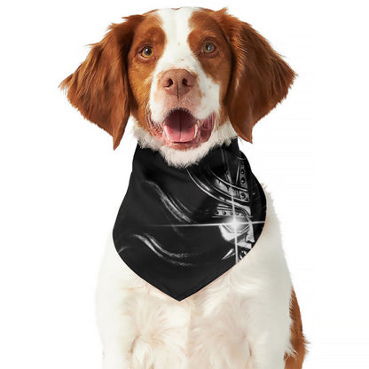 Evil Samurai Mask Print Dog Bandana