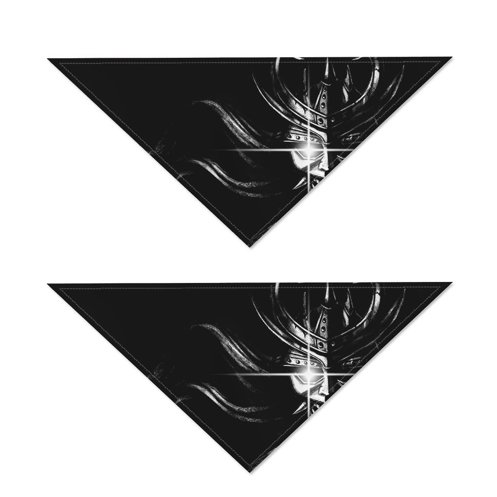 Evil Samurai Mask Print Dog Bandana