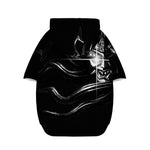 Evil Samurai Mask Print Dog Zip Up Hoodie