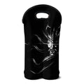 Evil Samurai Mask Print Double Neoprene Wine Tote