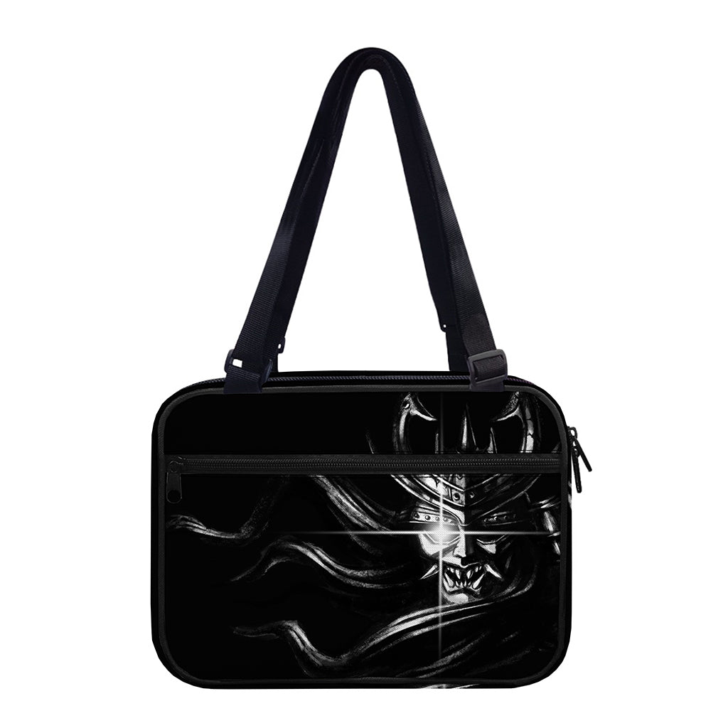 Evil Samurai Mask Print Double Strap Bible Bag