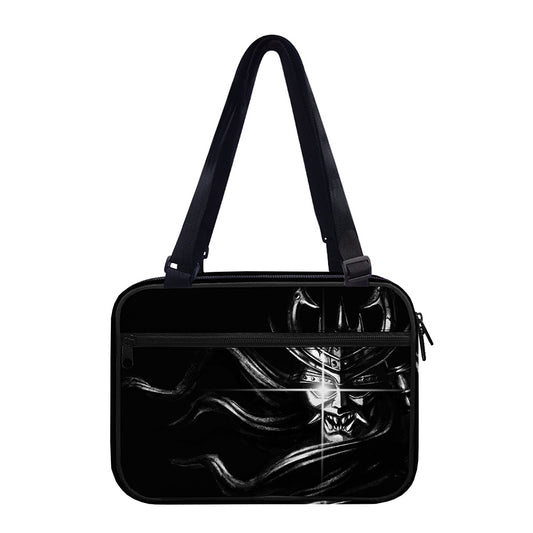 Evil Samurai Mask Print Double Strap Bible Bag