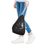 Evil Samurai Mask Print Drawstring Bag