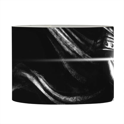 Evil Samurai Mask Print Drum Lamp Shade