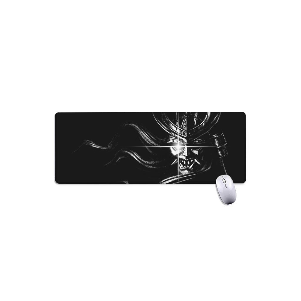 Evil Samurai Mask Print Extended Mouse Pad