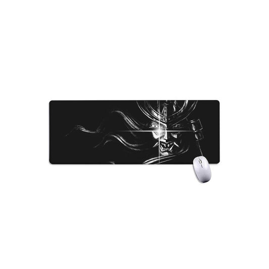 Evil Samurai Mask Print Extended Mouse Pad