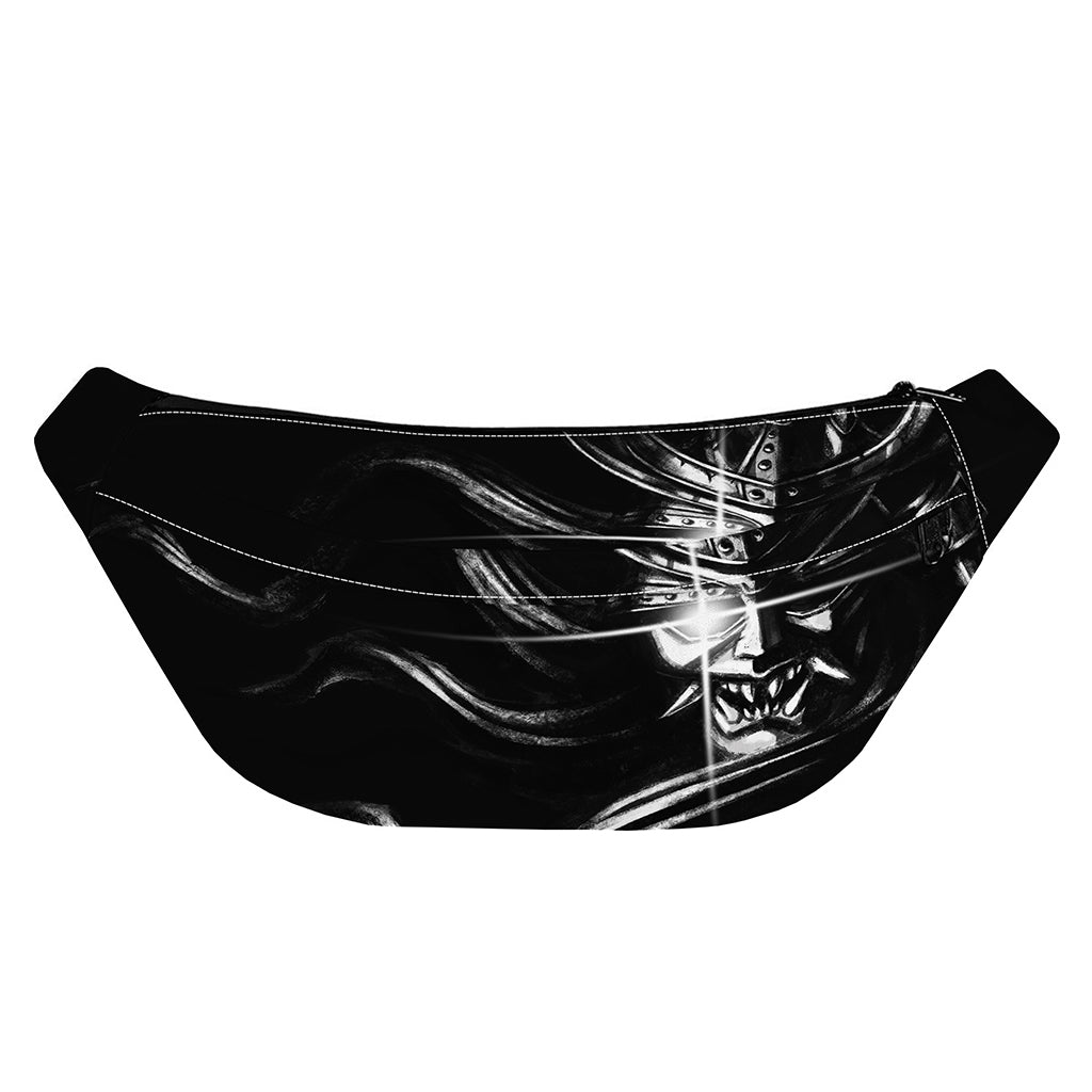 Evil Samurai Mask Print Fanny Pack