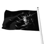 Evil Samurai Mask Print Flag