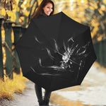 Evil Samurai Mask Print Foldable Umbrella